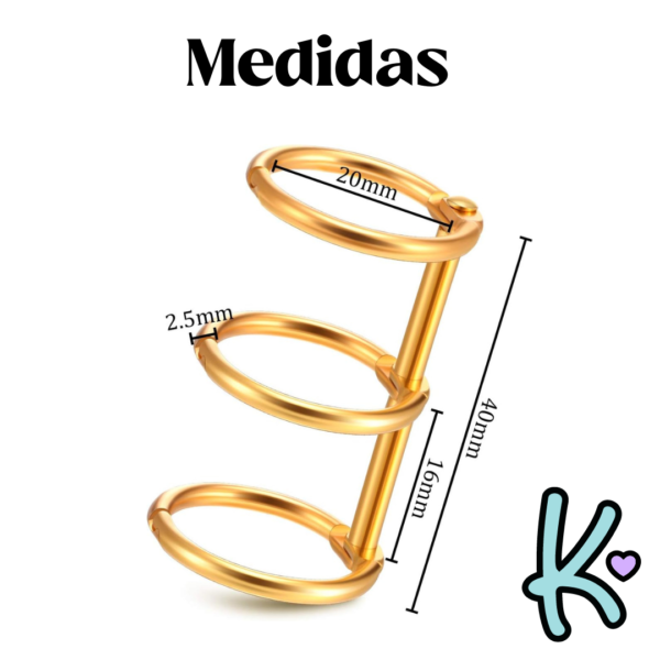 Medidas de anillos triples para agenda