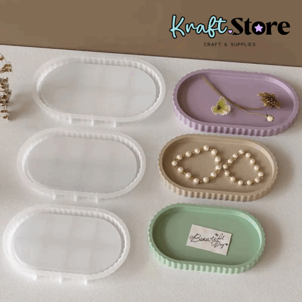 Bandejas bordes rayados