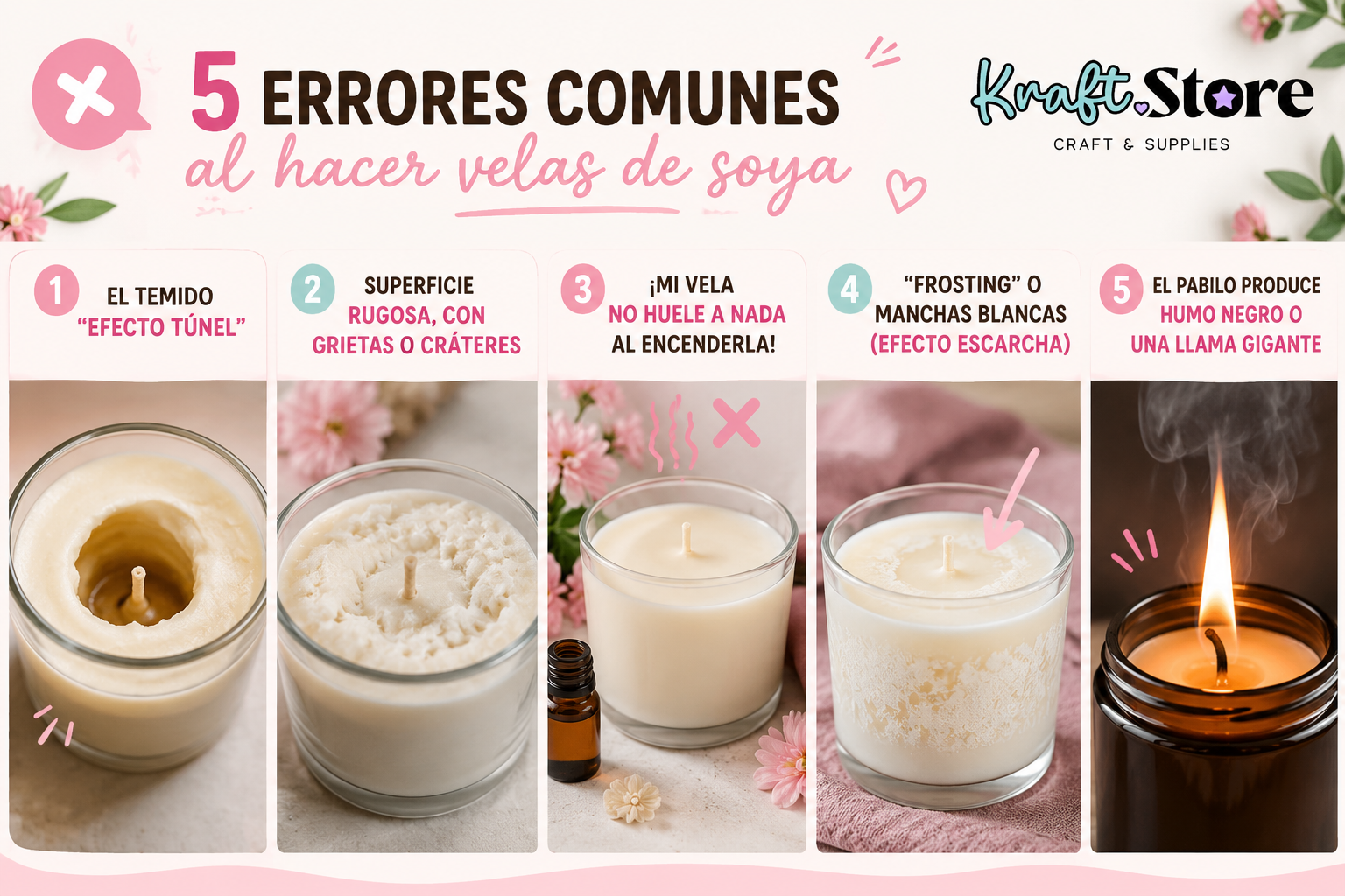 5 errores comunes en velas