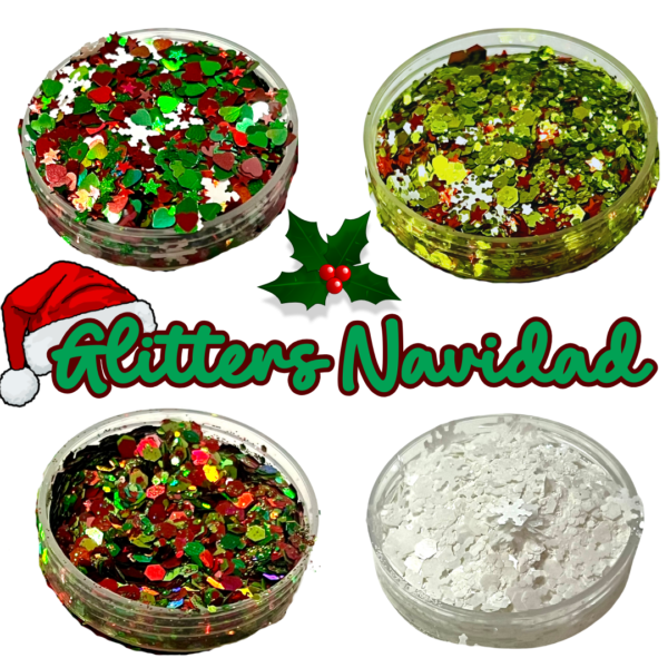 Chunky glitters Navidad