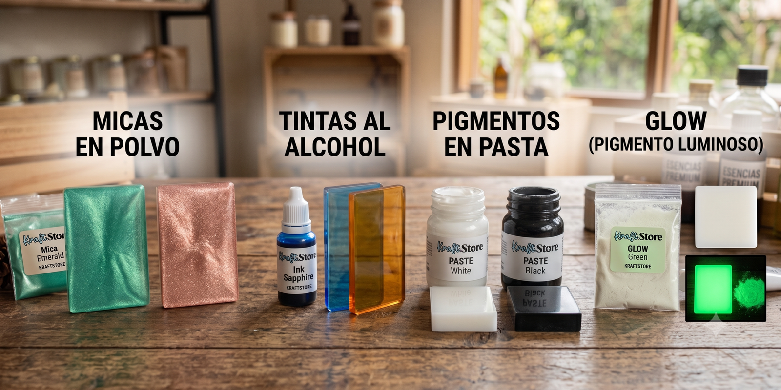 pigmentos resina