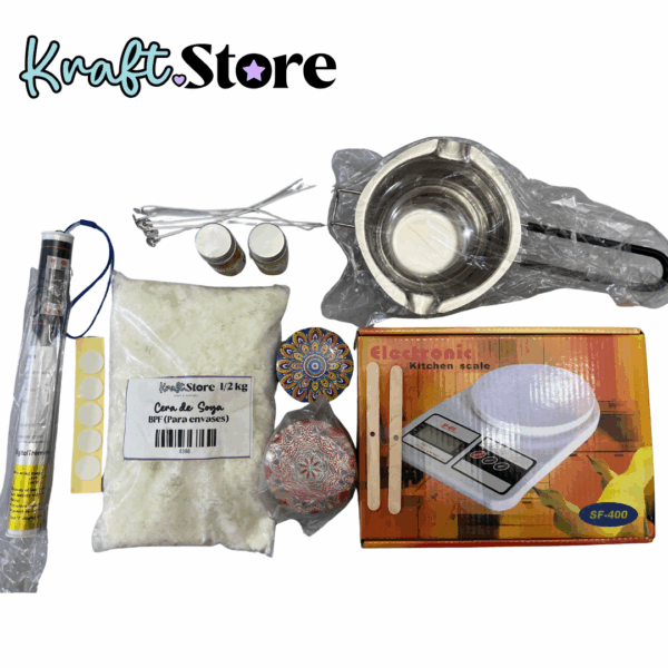 Kit de inicio para velas de envase