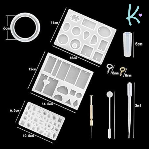 moldes detalle kit bisutería