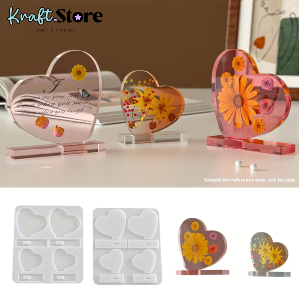 Placas de Corazón con Base