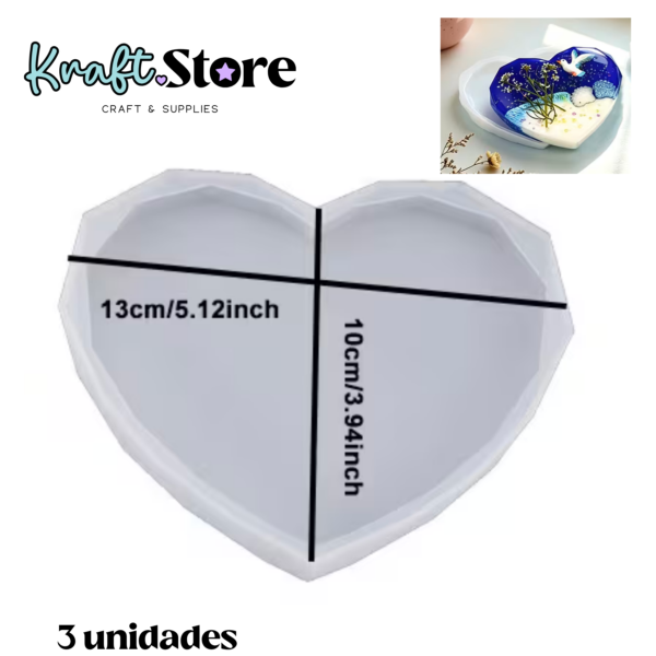 corazones biselados