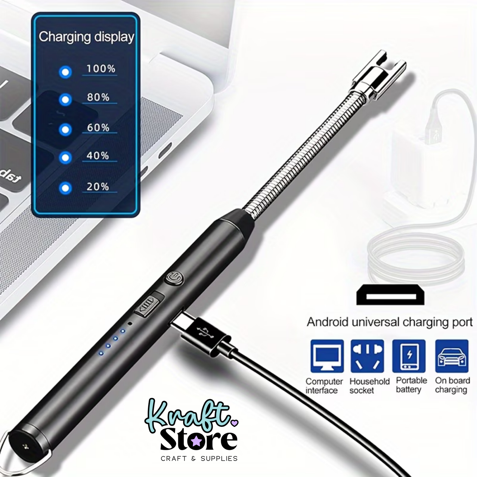Encendedor Eléctrico USB Recargable - Imagen 2