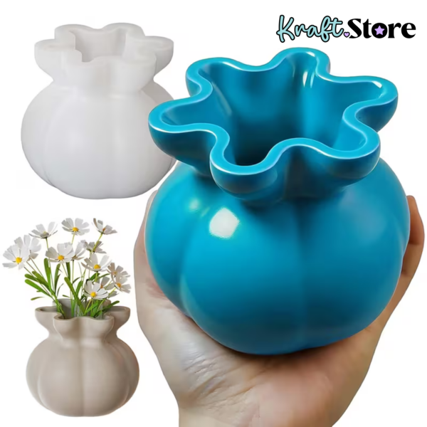 Florero, envase tipo tela