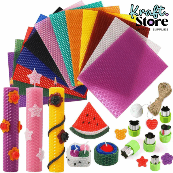 Lámina de cera abeja colores