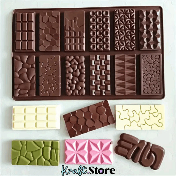 Molde mini tabletas de chocolate