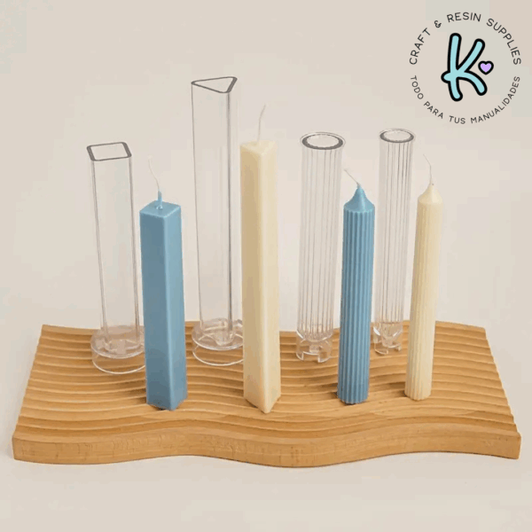 moldes velas candelabro