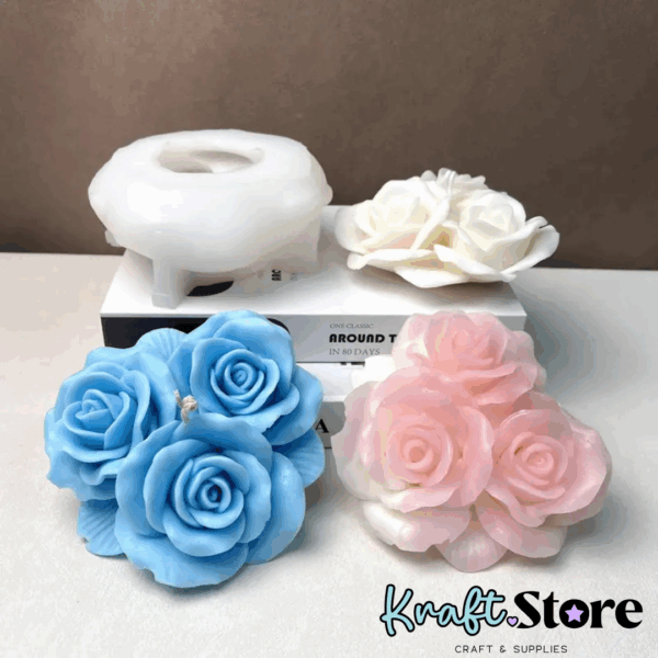 Molde flores grandes