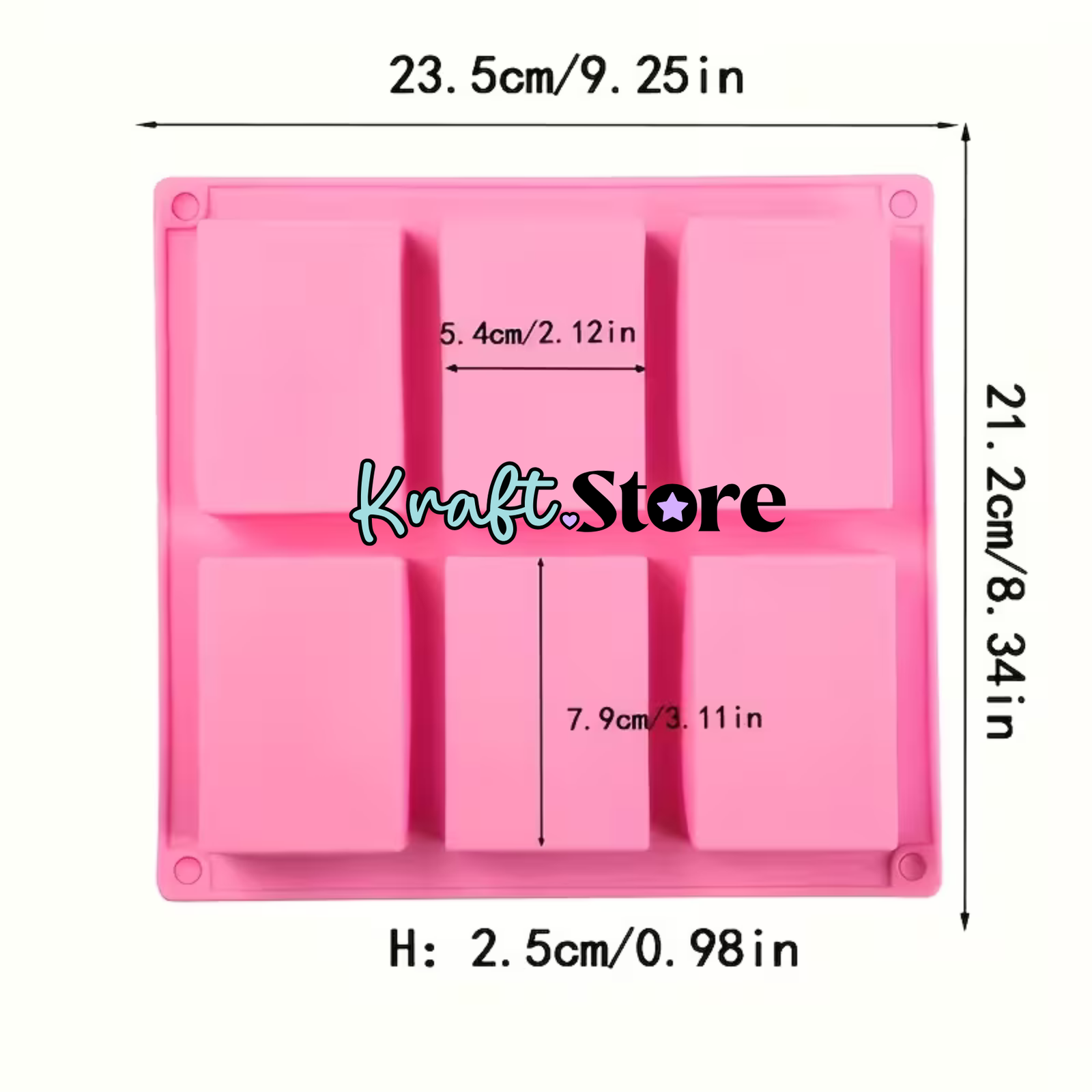 rectangular x 6 medidas