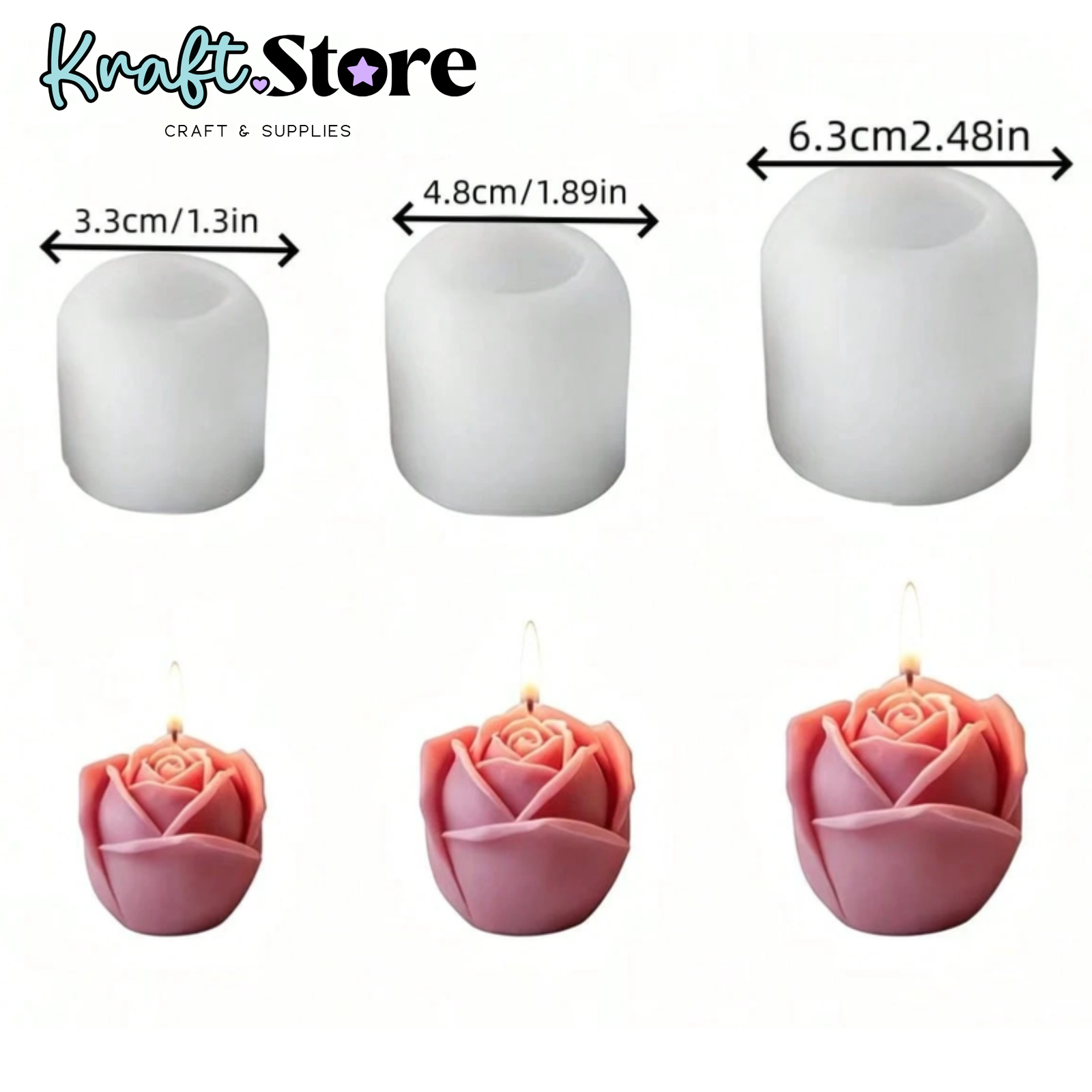 Rosa en Relieve 3D - Imagen 2