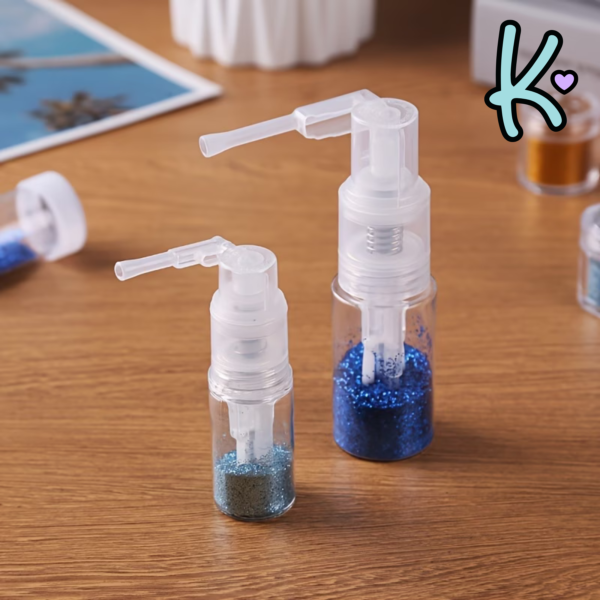 spray rociador para glitter o polvo